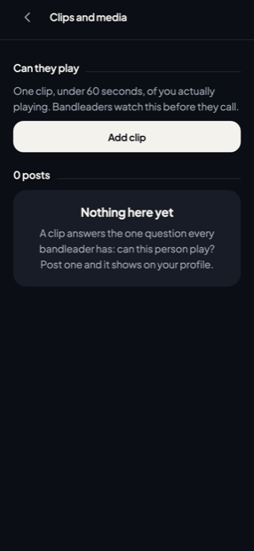 The You tab in dark mode.